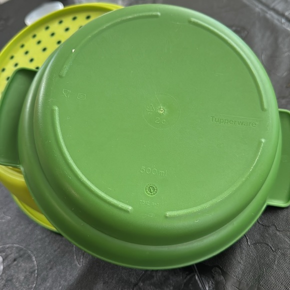 Tupperware Smart microwave Stack Steamer Complete 5 Piece Set Green - Picture 6 of 11